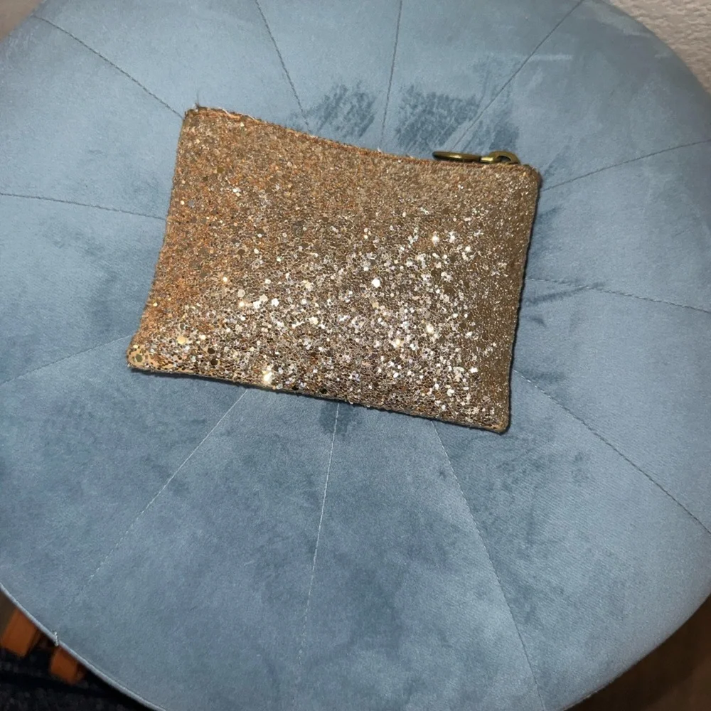Madewell Gold Glitter Wallet Pouch - Picture 3 of 3